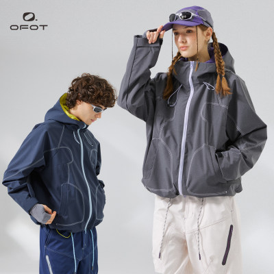 锋线流光 OFOT轻量化户外运动夹克外套防风连帽进藏徒步冲锋衣