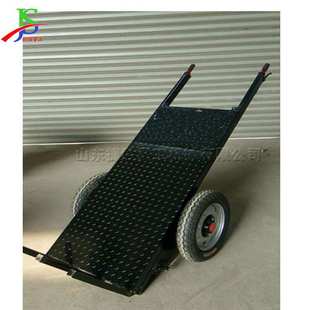 电动手推平板车 建筑工地使用电动工具车 电动拉货车 运送砖坯车