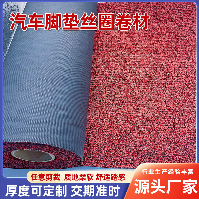 厂家批发加厚加密丝圈地垫汽车脚垫自由裁剪丝圈地垫卷材