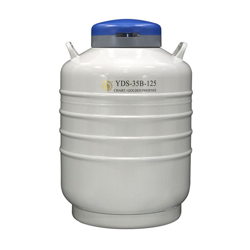 成都金凤YDS-35B-125运输型液氮生物容器 35升125mm口径液氮罐