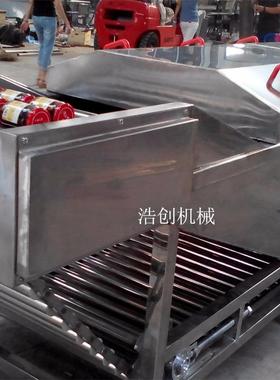 自动水浴式巴水氏杀菌机 牛奶TUH全饮料食罐头隧道式喷品淋浴杀菌