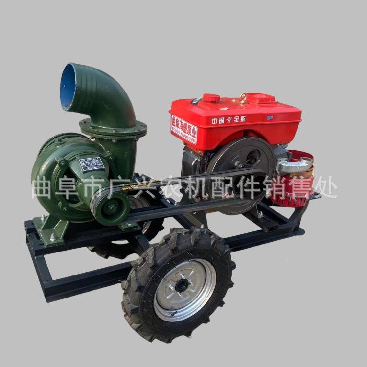 大流缸量农田灌溉8泵寸水泵单柴马油机省油离心35力拖车ASS款排灌