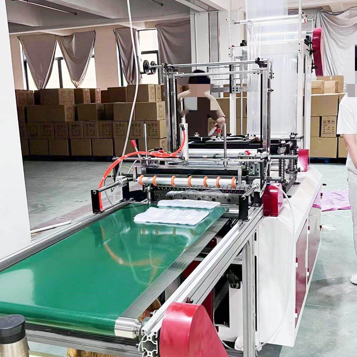 一性手套生产设备RHT-500 次平口垃圾产袋冰袋生机器袋 塑料吹膜