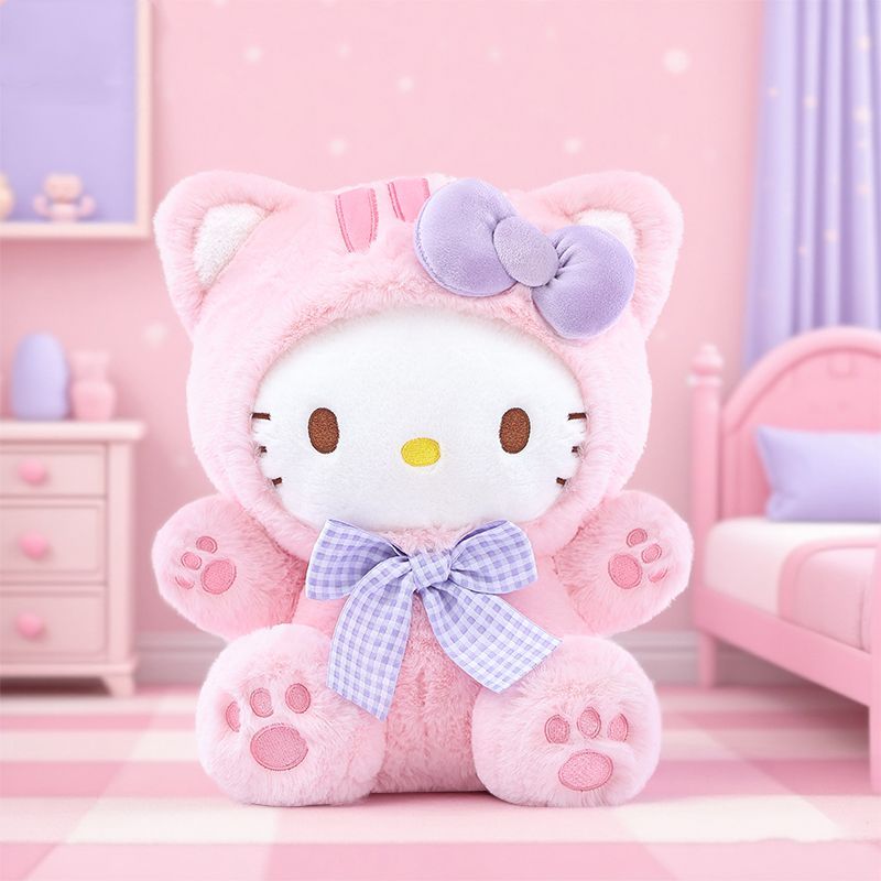正品亲子多巴胺KTmao,猫玩偶冬日喵喵kitty毛绒公仔凯蒂猫女生安