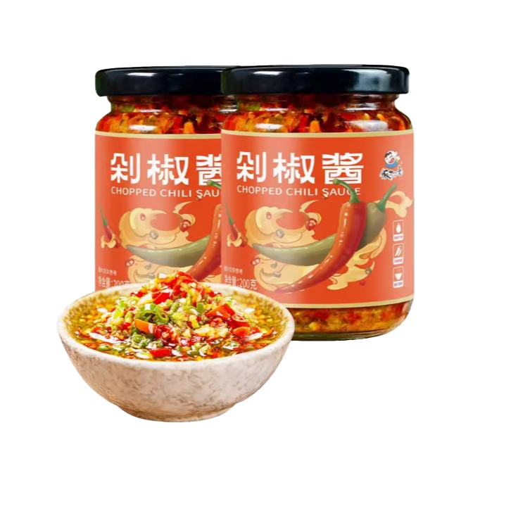 【抢】h饭扫光剁椒酱辣椒酱200g*1瓶四川产下饭酱香辣酱
