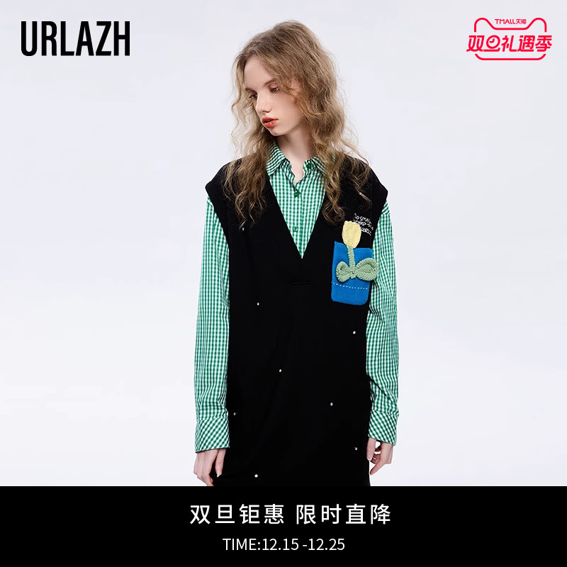 urlazh/有兰复古气质连衣裙