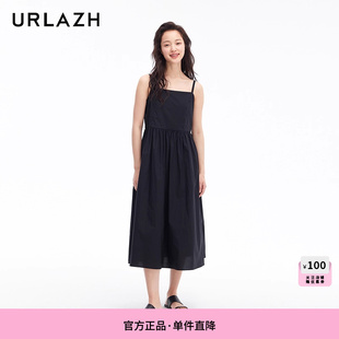 黑色气质度假风休闲吊带法式 洋气时尚 连衣裙女 新款 URLAZH有兰夏季