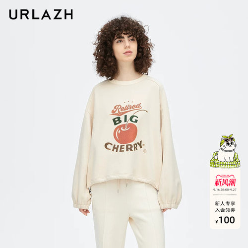 urlazh/有兰休闲宽松樱桃卫衣