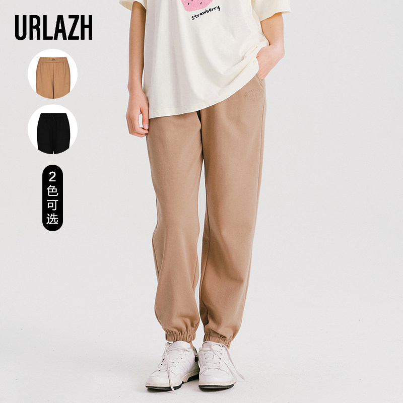 URLAZH有兰夏季新款复古潮流简约百搭束脚裤运动宽松休闲裤女,女装/女士精品,休闲裤,淘宝优惠券,粉丝福利购,淘宝优惠卷