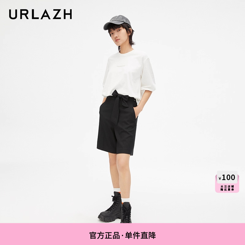 urlazh/有兰黑色西装短裤