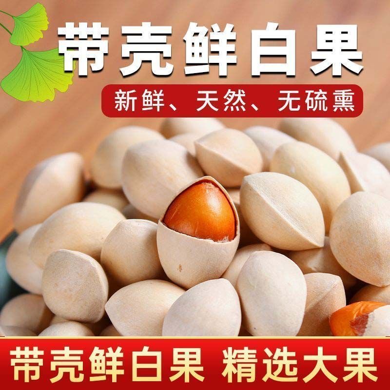 2025新货银杏新鲜纯天然无漂白白果官方旗舰店大佛指自然生长带壳