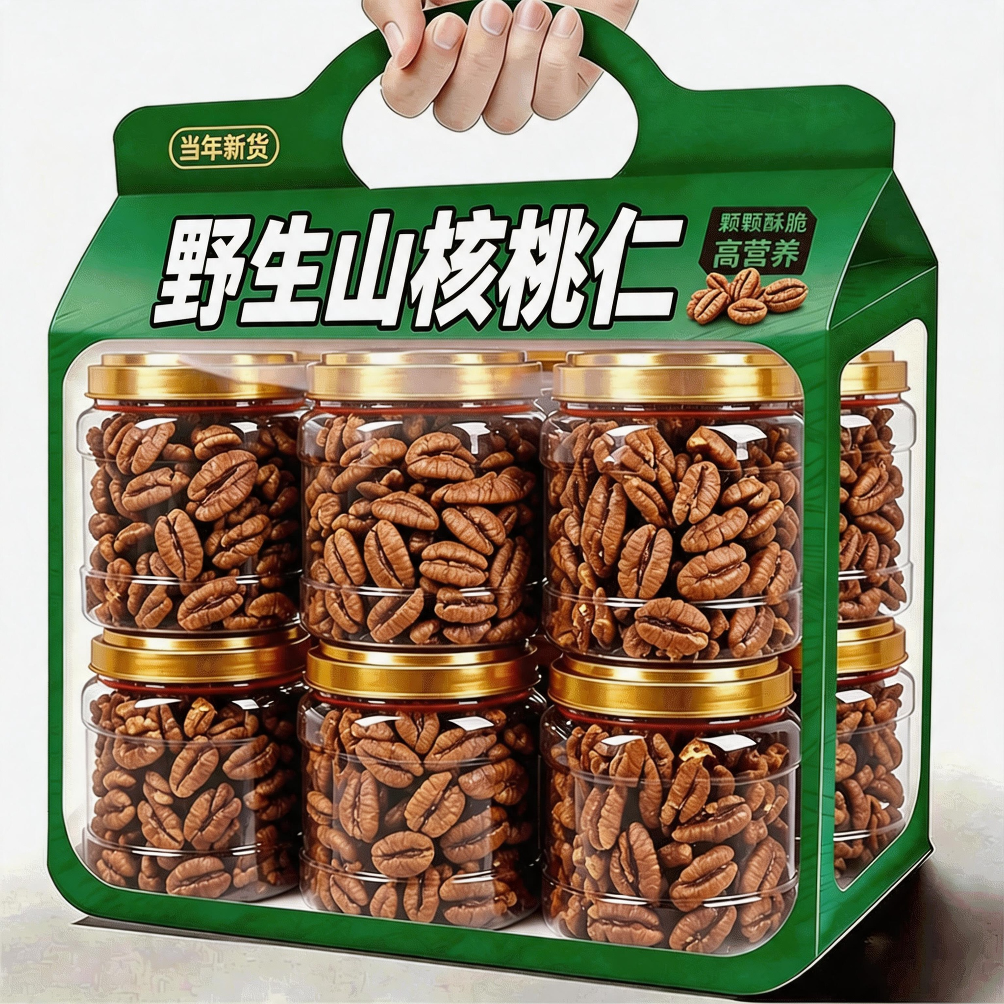野生山核桃仁原味无添加官方旗舰店26年新货罐装小核桃仁孕妇零食