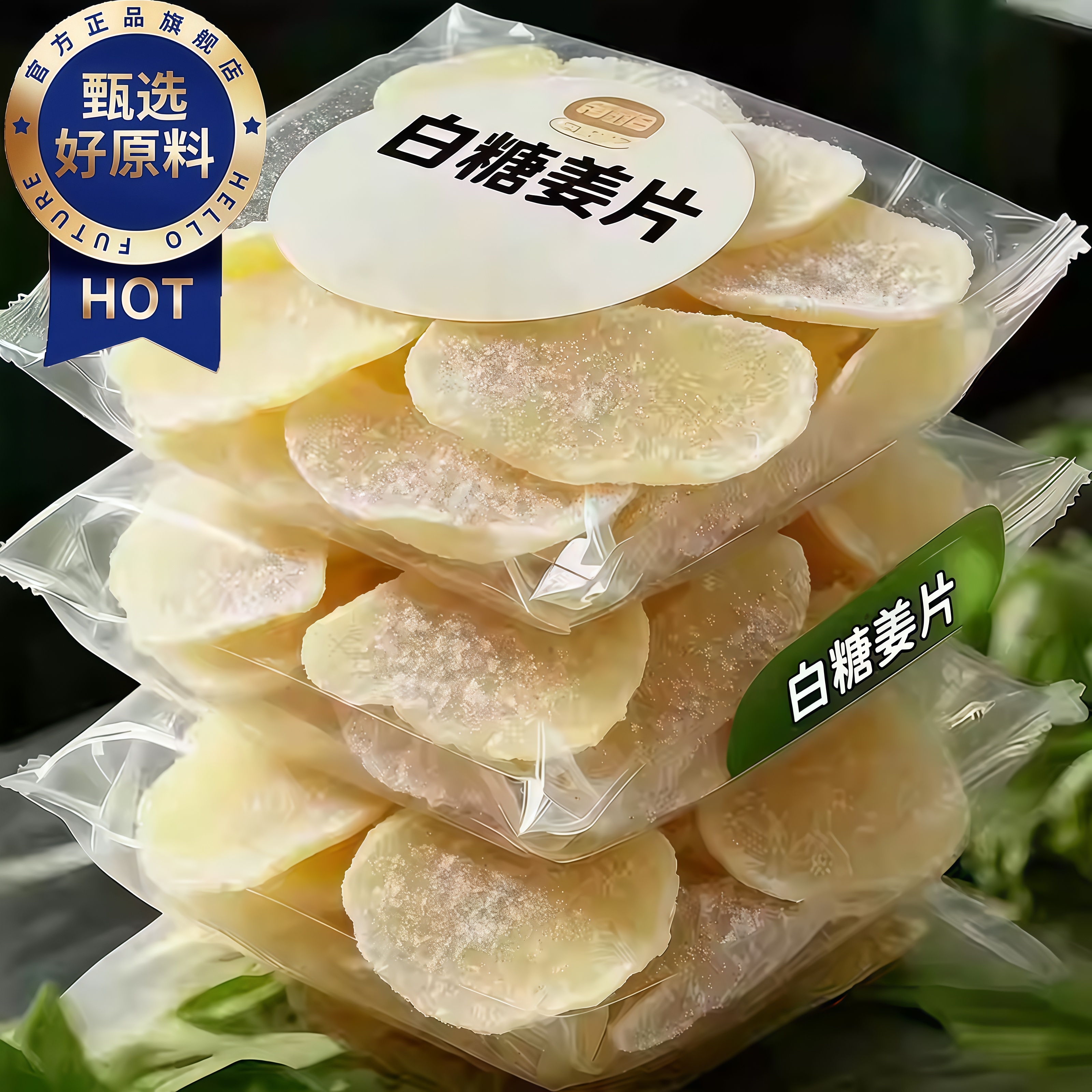 【农科院推荐】纯手工白糖姜片