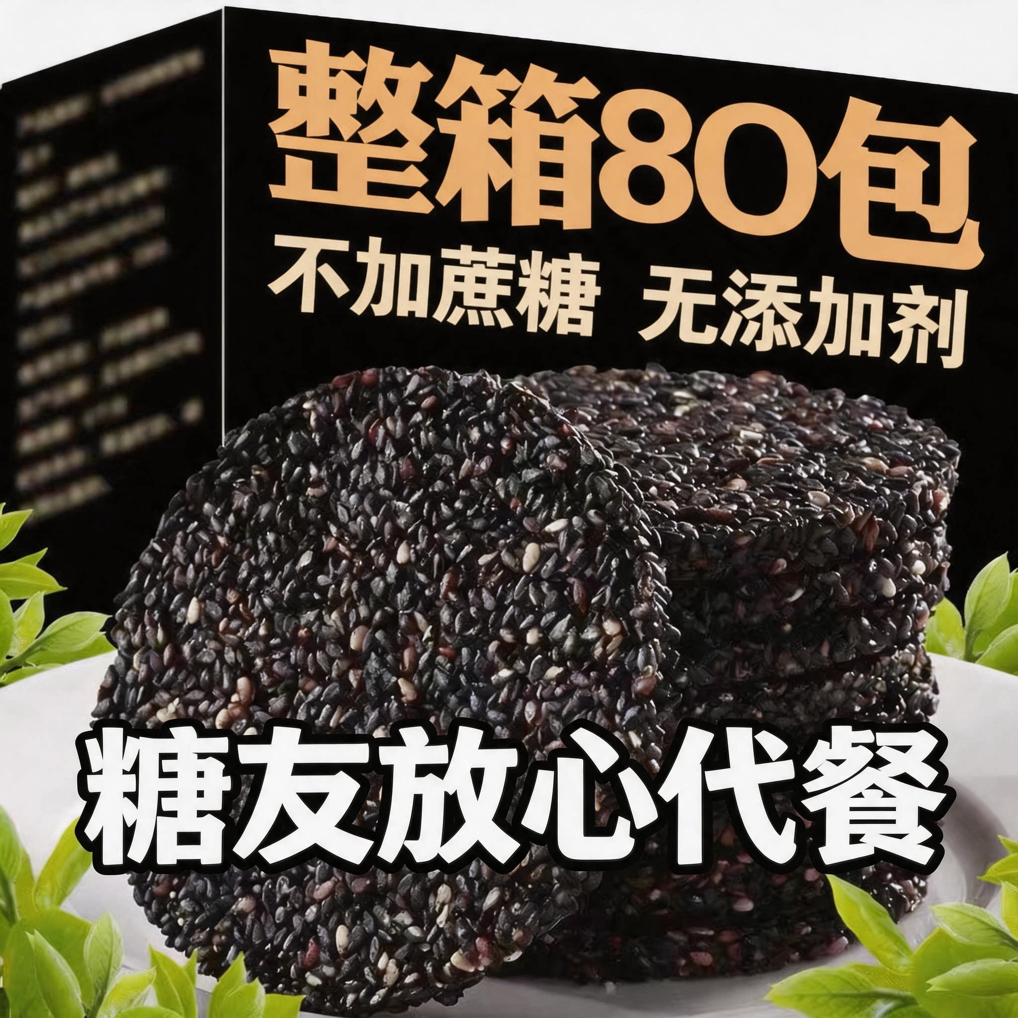 正宗黑芝麻饼无添加蔗糖高钙五黑薄脆饼干孕妇儿童老人零食糕点心