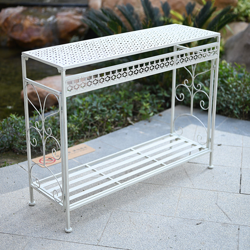 户外花园美式做h旧铁艺花架多层置物架阳台露台庭院落地式长条花,鲜花速递/花卉仿真/绿植园艺,花架,淘宝优惠券,粉丝福利购,淘宝优惠卷