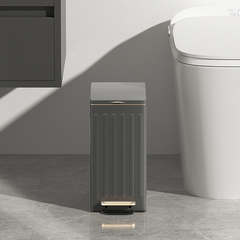卫生间垃圾桶家用k厕所客厅洗手间夹缝专用脚踏有盖浴室窄缝带盖