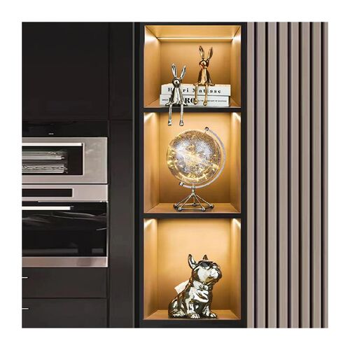 轻奢高档透明地球l仪酒柜摆件客厅电视柜办公室创意桌面家居装饰