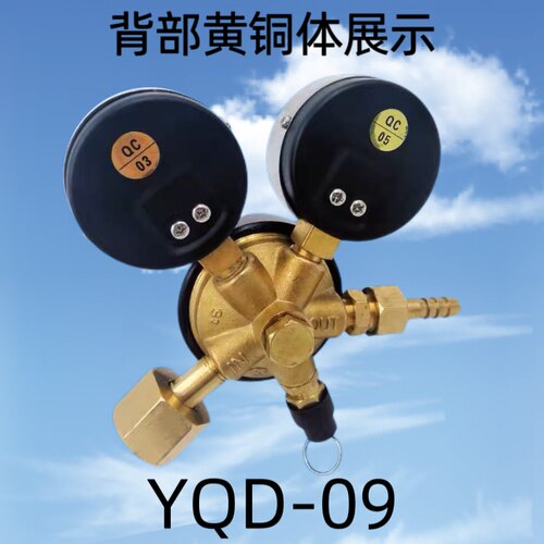 青岛华青氮气减压器YQD09氮气调压G阀气瓶减压压力表气体稳压包邮