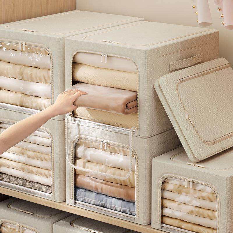 加长款涤棉被子收纳箱o家用衣柜整理箱可折叠布艺特大号衣物百纳,收纳整理,毛绒玩具收纳桶/箱,淘宝优惠券,粉丝福利购,淘宝优惠卷