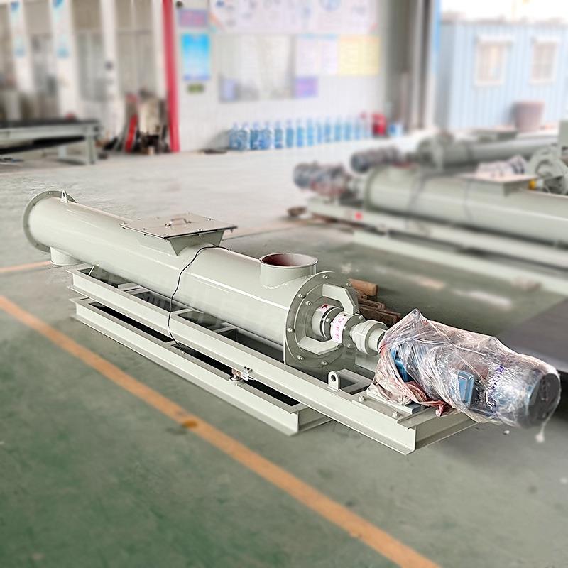 溢流螺旋计量输送WNK大倾角有轴输送机设加厚叶备片装煤泥打散置