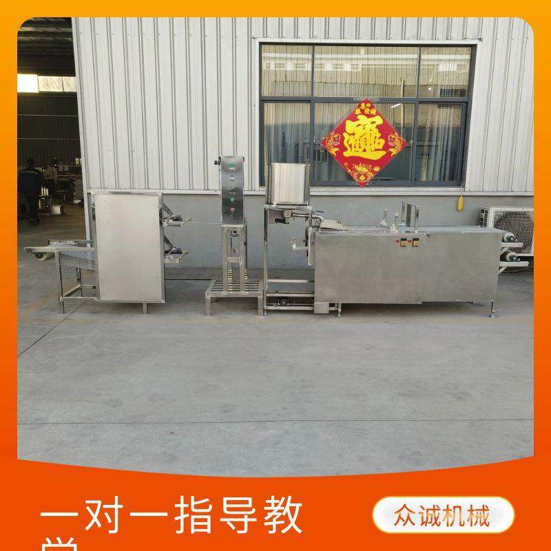 小型2.7长豆腐皮机时产100斤 全自动家用千张机豆制品加工设备