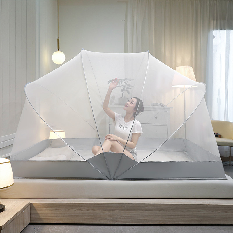 蒙古包蚊帐免安装2023新款家用可折叠F儿童防摔纹账卧室2022高级
