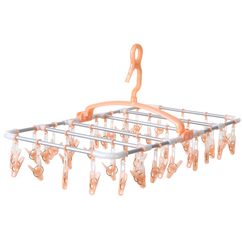 晾袜子神器晾袜架袜子架内衣w内裤夹衣架带夹子晒袜子挂架多功能,收纳整理,多夹子晾衣架,淘宝优惠券,粉丝福利购,淘宝优惠卷