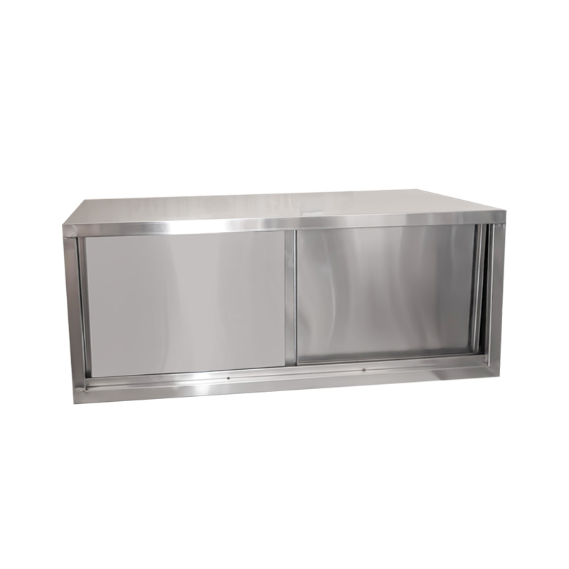 不锈钢厨房吊柜挂墙置物架推x拉门柜子商用家用挂墙架阳台户外收