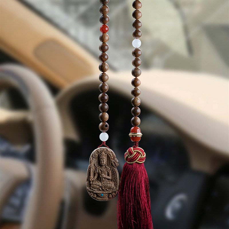 加里曼丹沉香生肖车挂芽庄木佛牌吊坠汽车挂N饰车内挂件本命年龙