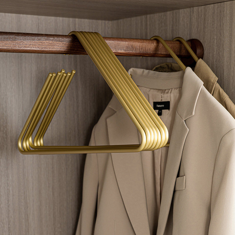 太空铝衣架高档三角形挂衣t架衣柜家用多功能实心衣架子轻奢晒衣,收纳整理,金属衣架,淘宝优惠券,粉丝福利购,淘宝优惠卷