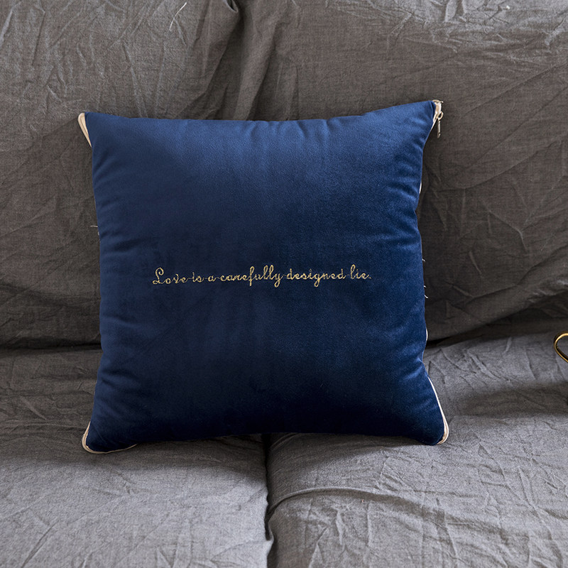 纯色意大利轻奢午休空调毯办公室抱枕被子L两用汽车靠枕沙发车用