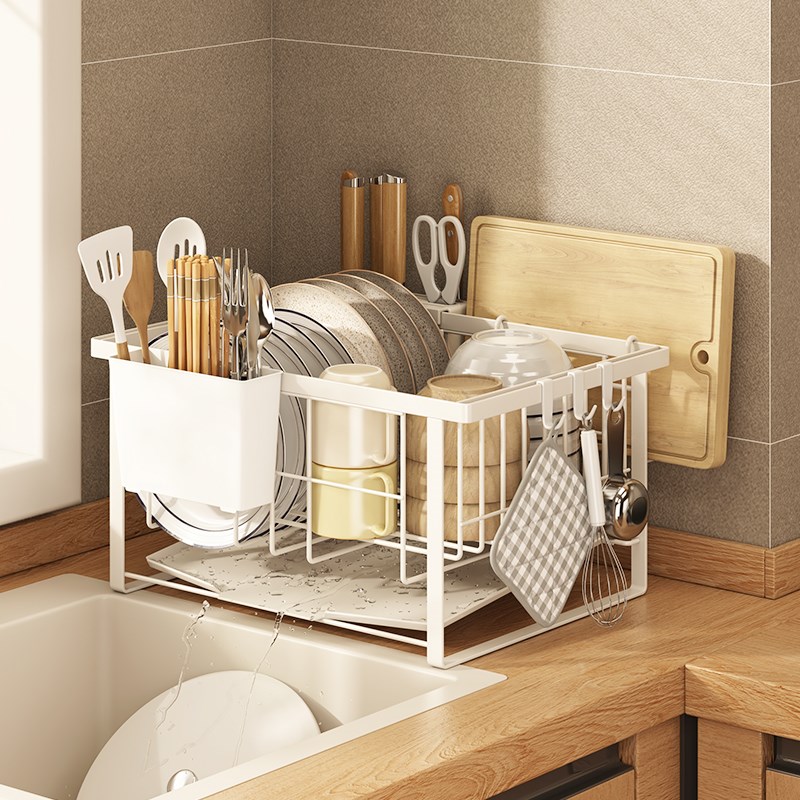 水槽晾碗架厨房沥水碗盘架窄窗台小C碗筷沥水架洗碗槽放水池置物
