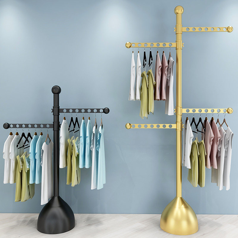 阳台顶天立地晾衣架落地卧室内宿舍凉晒挂衣O架折叠神器伸缩置衣