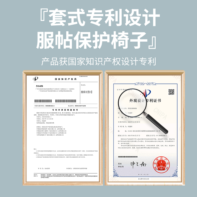 摇椅躺椅坐垫靠i背一体午睡午休棉垫子加厚大人折叠椅子懒人椅垫