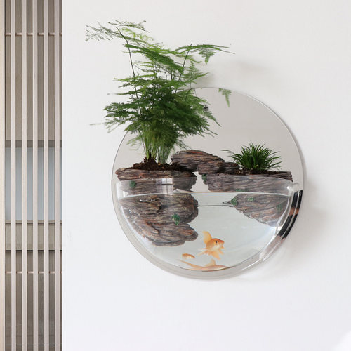 壁饰墙饰壁挂花盆墙上o创意挂件墙壁鱼缸客厅墙面装饰玄关简约复