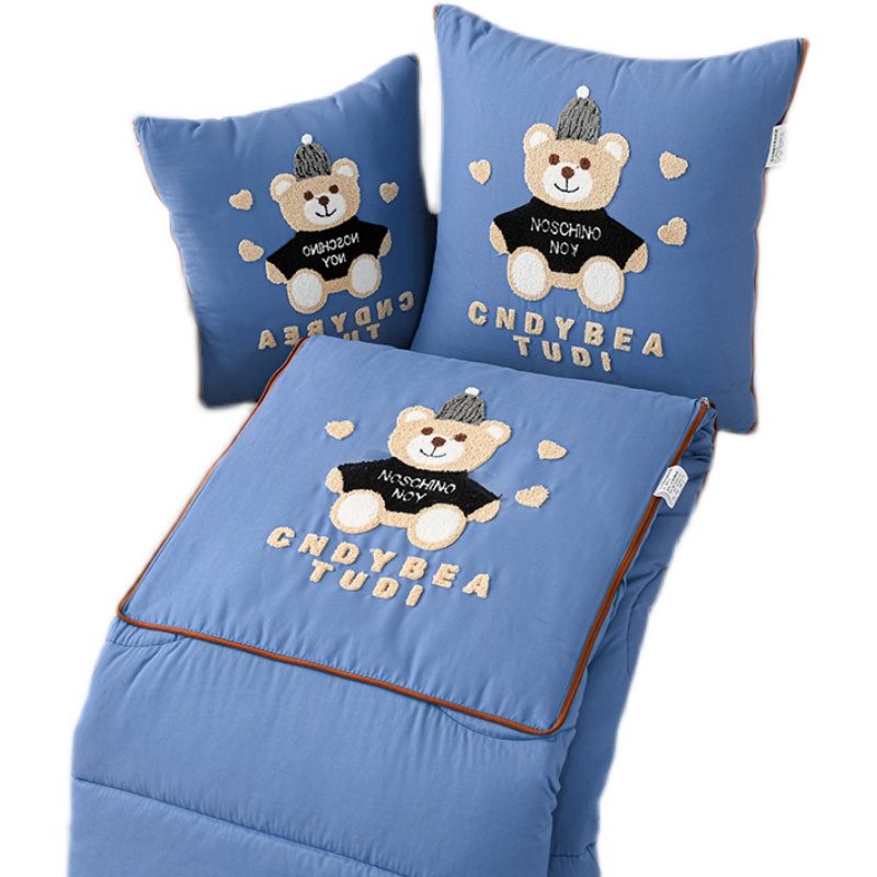 折叠车载抱枕被子两用办公室午睡枕头靠垫汽车靠枕二合.一四季新