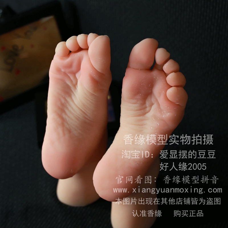 香缘模型3d8码仿真足模真人女脚网店拍照硅胶美脚丝袜模特道具