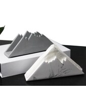 轻奢水泥餐厅小纸巾盒设计感高档酒店商用高级感餐巾餐.桌抽纸纸