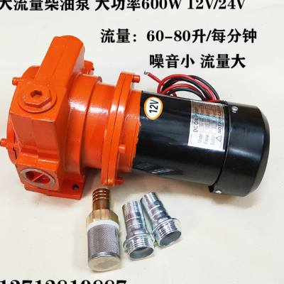大功率柴油泵12V24V2s20V电动抽油泵自吸泵全自动带压力开关加油