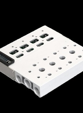 亚德客型F3下插式集成阀岛4Vw210-08电磁阀底座汇流板总线气动阀