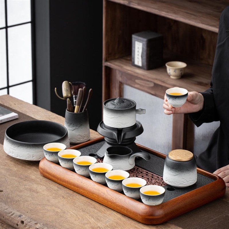 高档轻奢懒人自动整套功夫茶具套装C2024新款茶杯家用送礼泡茶器