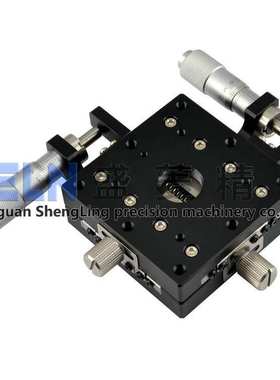 供应 交叉滚子导轨高精度超薄型LY60-LB位移平台手动微调XYSPG60