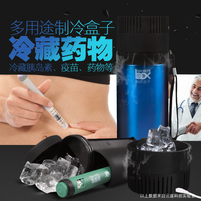 户外车载USB冰箱野炊制冷保鲜包迷你户外保鲜箱便携食品冷藏杯