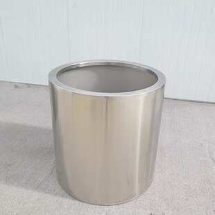 圆形隔断不锈钢拉丝花箱 户外园艺景观道路大花钵 广场街道创意花