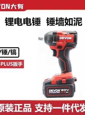 大有20V锂电无刷充电式冲击扳手5733PLUS大扭力风炮架子工专用