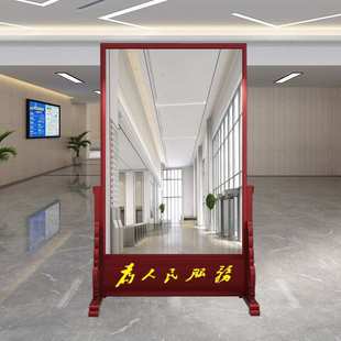 实木仪容镜正衣镜穿衣镜学校公司单位大厅全身镜80cm*180cm