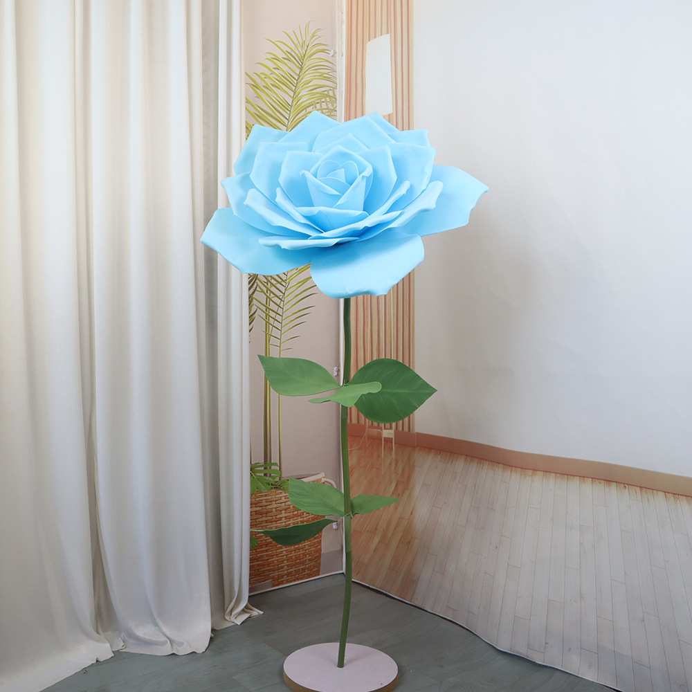 大型仿真玫瑰花婚庆装饰景区树木装饰网红打卡道具泡沫花套装