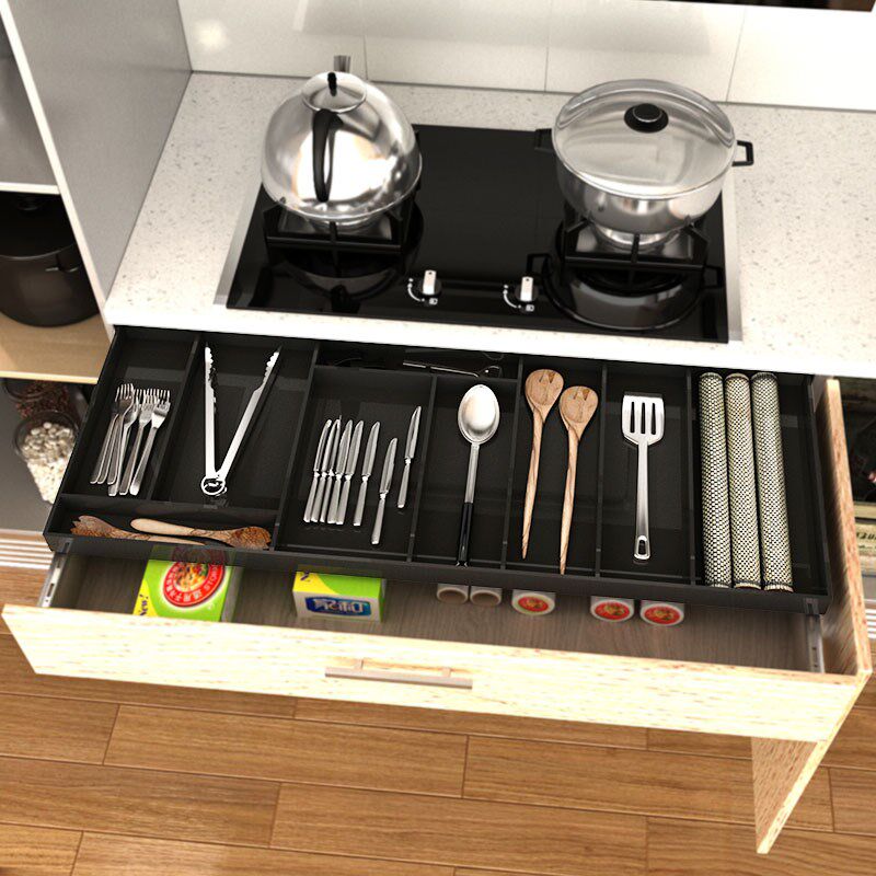 亚克力矮c款抽中抽托盘定做橱柜餐具筷子分格收纳托盘免打孔袋轨,商业/办公家具,层板/挂板,淘宝优惠券,粉丝福利购,淘宝优惠卷