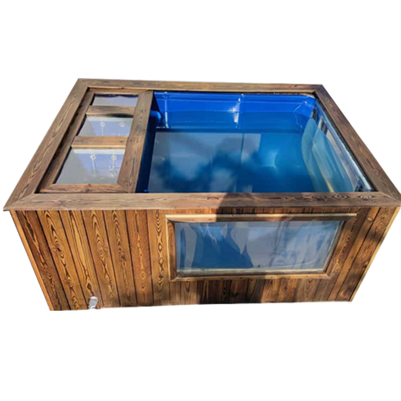 帆布鱼池锦鲤新型免换水s轻体地缸刀刮布庭院观赏鱼透明侧过滤水