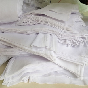 擦机布全棉工业抹j布纯棉白色碎布大刀口布吸油吸水布不掉毛无尘